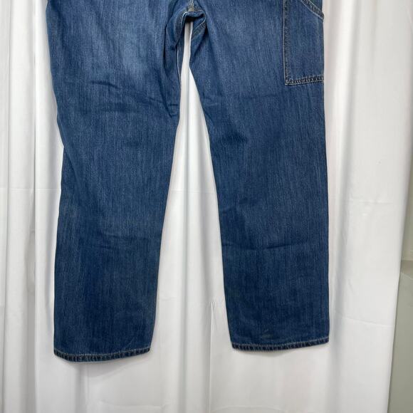Ridgecut blue jeans work wear carpenters pants 42x32 denim relaxed fit - Picture 9 of 15